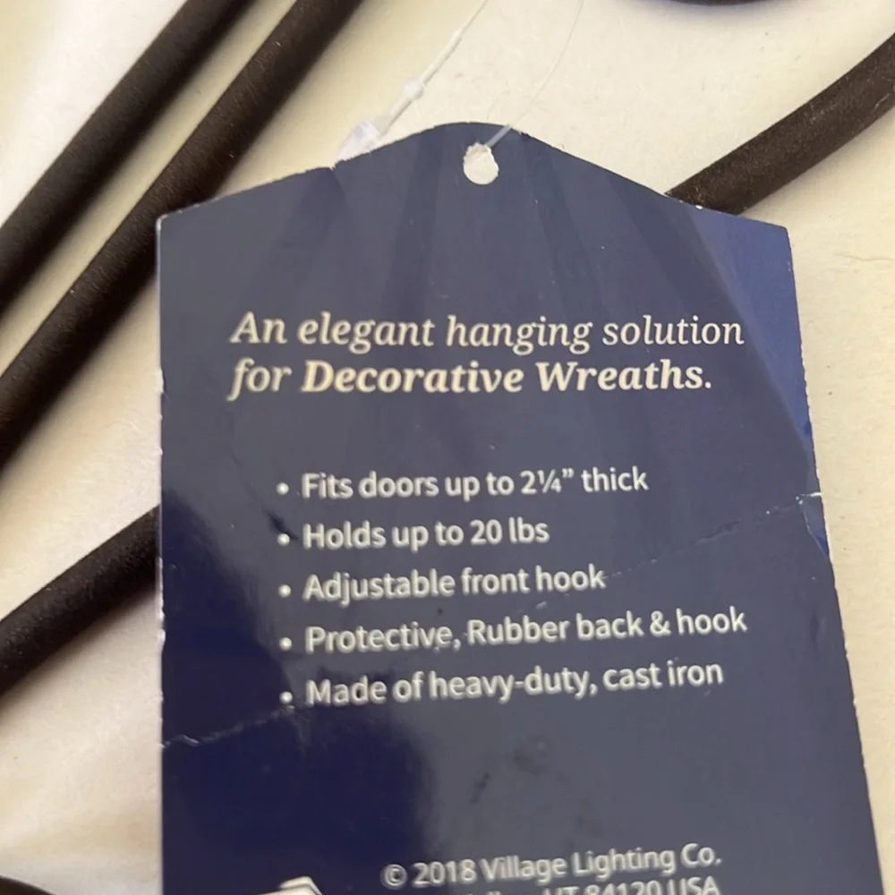 Village Lighting Design Wreath Hanger Adjustable